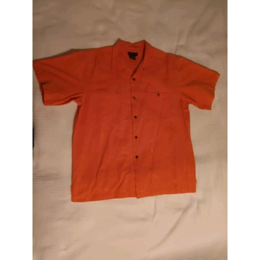 Men's Gordon Clothing Co.  Casual Button Down Shirt. Color Orange --LARGE--